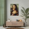 101894-318.jpg Mona Lisa with a Colorful Lollipop Poster