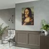 101894-319.jpg Mona Lisa with a Colorful Lollipop Poster