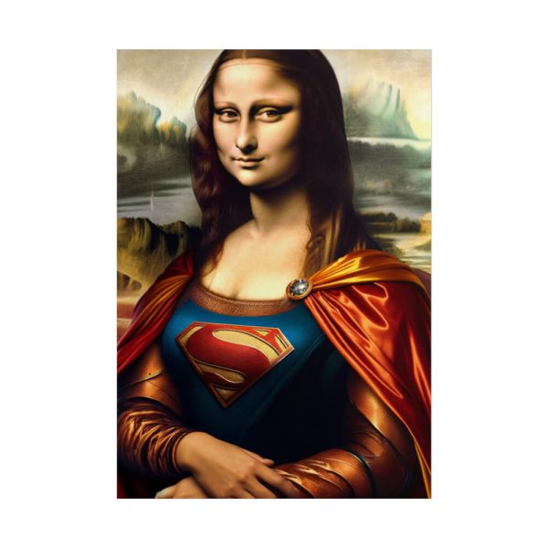 101894-320.jpg Mona Lisa Reimagined as a Superhero Poster