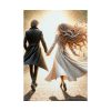 Couple Holding Hands on a Sunny Day Poster