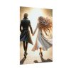 Couple Holding Hands on a Sunny Day Poster