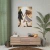Couple Holding Hands on a Sunny Day Poster