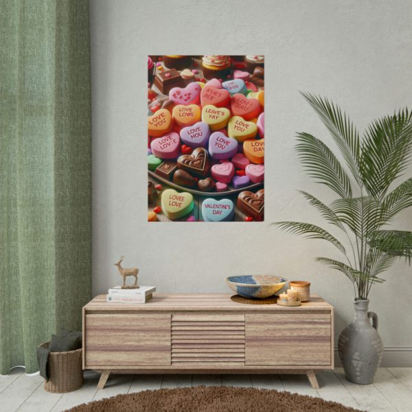 101894-388.jpg Colorful Candy Hearts Poster