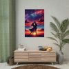 Romantic Silhouettes of a Couple Poster