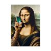 101894-445.jpg Mona Lisa Talking on a Smartphone Poster