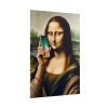 101894-447.jpg Mona Lisa Talking on a Smartphone Poster