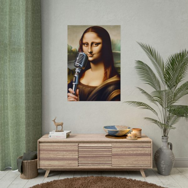 101894-458.jpg Mona Lisa Reimagined as a Singer Poster