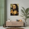 101894-473.jpg Mona Lisa Making a Duckface Poster