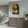 101894-474.jpg Mona Lisa Making a Duckface Poster