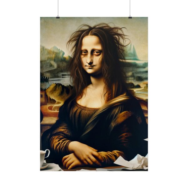 101894-476.jpg Mona Lisa Very Tired From Work Poster