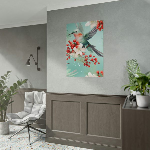 101894-484.jpg Seamless Hummingbird Holiday Poster