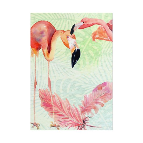 101894-490.jpg Two Flamingos Tropical Poster