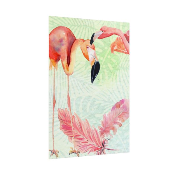 101894-492.jpg Two Flamingos Tropical Poster