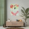 101894-493.jpg Two Flamingos Tropical Poster