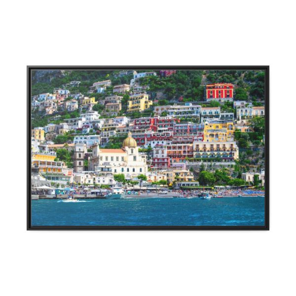 88289-1.jpg Positano Coast in Italy Framed Canvas