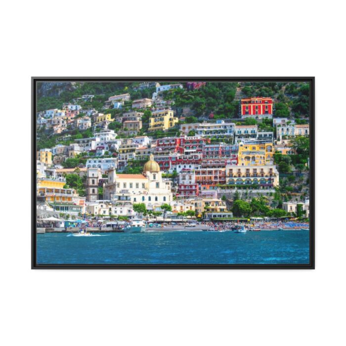 Positano Coast in Italy Framed Canvas - Image 2