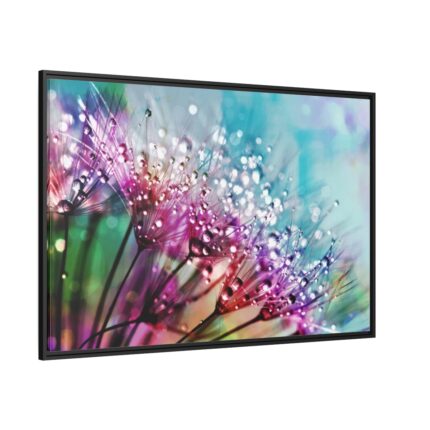Dewdrops & Rainbows Framed Canvas