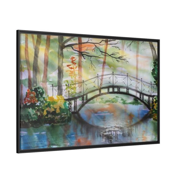 88289-105.jpg Bridge Over River Framed Canvas