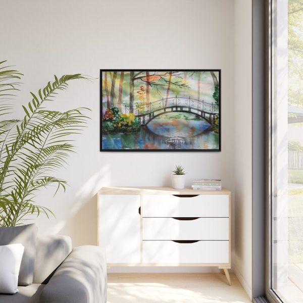 88289-108.jpg Bridge Over River Framed Canvas