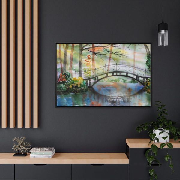 88289-109.jpg Bridge Over River Framed Canvas