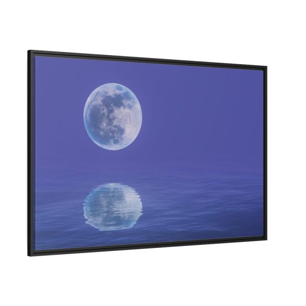 88289-110.jpg Moon Water Lake Reflection Framed Canvas