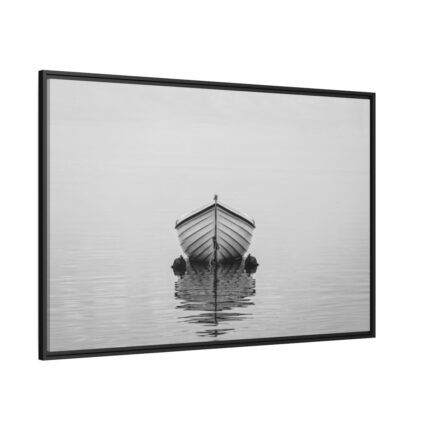 Boat on the Sea Framed Canvas