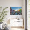 Free Case Colorate Burano in Venice Framed Canvas