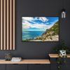 Positano Italy Sea Mediterranean Framed Canvas