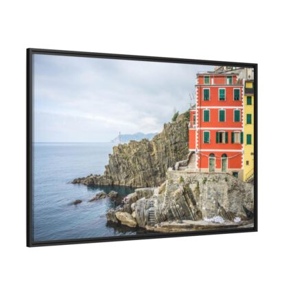 Italy Cinque Terre Mediterranean Framed Canvas