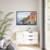 Italy Cinque Terre Mediterranean Framed Canvas