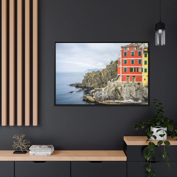 Italy Cinque Terre Mediterranean Framed Canvas