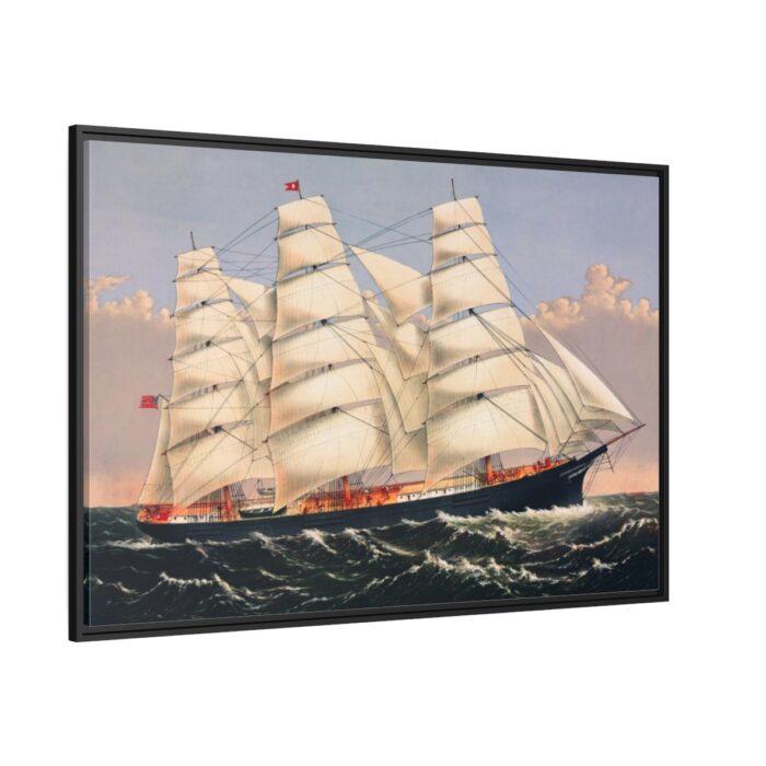 Clipper Ship Three Brothers Framed Canvas - Image 1