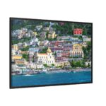 Positano Coast in Italy Framed Canvas