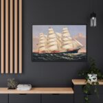 Clipper Ship Three Brothers Framed Canvas - Image 5