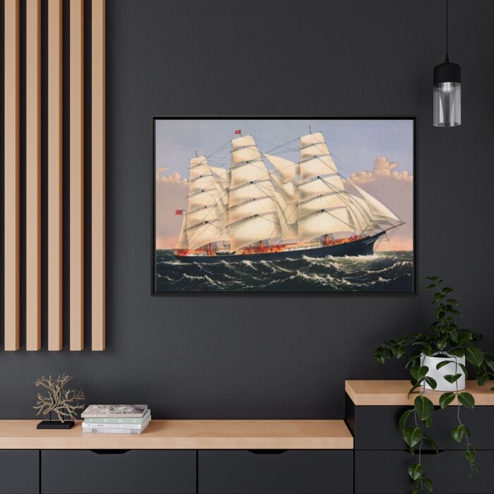 Clipper Ship Three Brothers Framed Canvas - Image 5