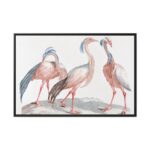 Miss Crane Birds by Johan Teyler Framed Canvas - Image 2