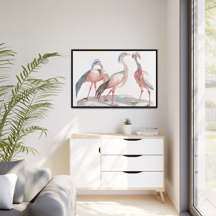 Miss Crane Birds by Johan Teyler Framed Canvas - Image 4
