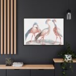 Miss Crane Birds by Johan Teyler Framed Canvas - Image 5