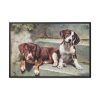 88289-191.jpg Dogs Puppies Vintage Old Framed Canvas