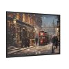 88289-195.jpg Vintage Christmas Street In London Framed Canvas