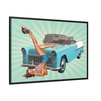 Retro Vintage Car Framed Canvas