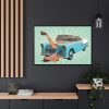 88289-209.jpg Retro Vintage Car Framed Canvas