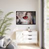 88289-218.jpg An Owl With Red Eyes Framed Canvas