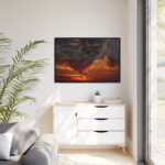 Flamingos Swarm Birds Nature Framed Canvas - Image 4