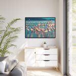 Pink Flamingo Lake Framed Canvas - Image 4