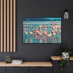 Pink Flamingo Lake Framed Canvas - Image 5