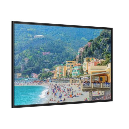 A Beach of Cinque Terre Framed Canvas