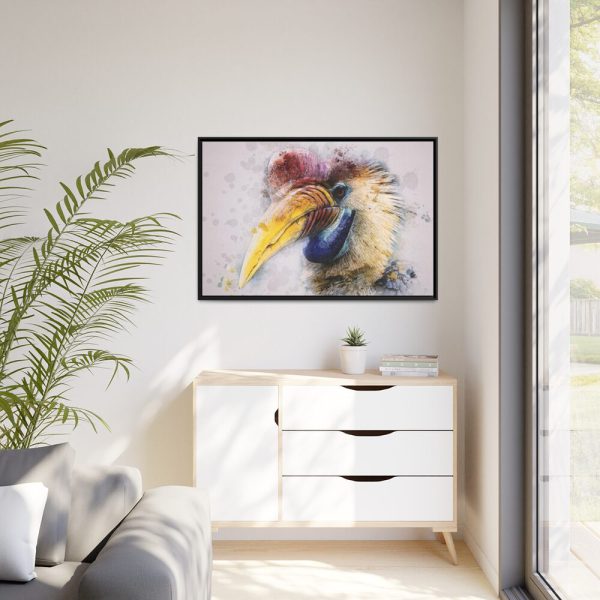 88289-253.jpg Hornbill Bird Framed Canvas