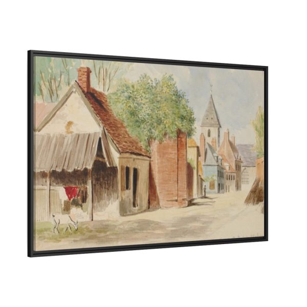 88289-265.jpg Rue du Puits Sale, St. Valery by Miner Kilbourne Kellogg Framed Canvas