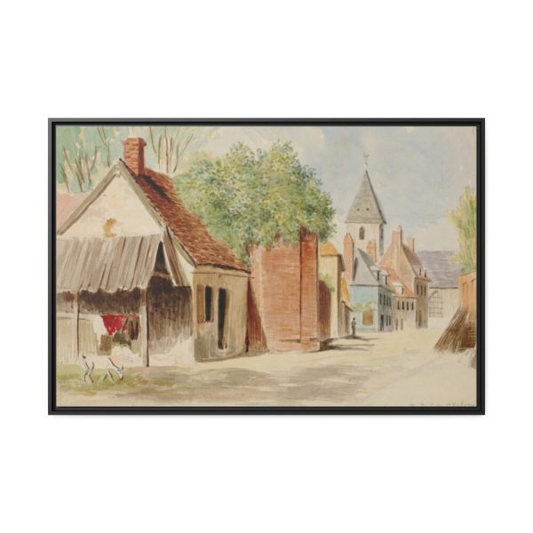 88289-266.jpg Rue du Puits Sale, St. Valery by Miner Kilbourne Kellogg Framed Canvas